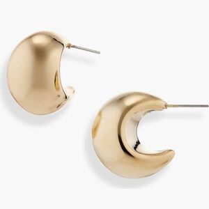 NORDSTROM RACK Puffy Crescent Hoops
Gold